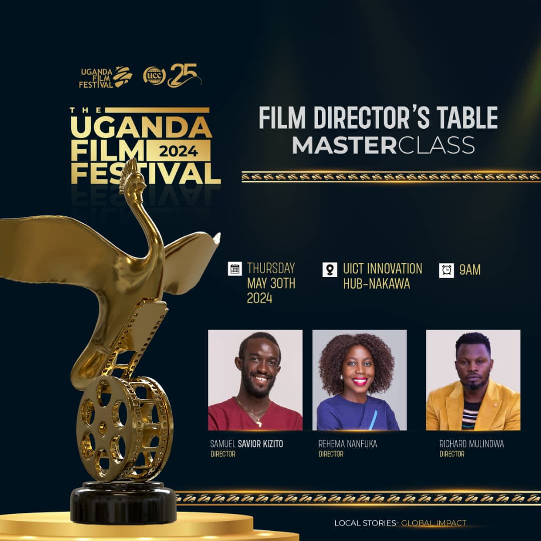 If you can make it to this session tomorrow, it would be great for you as a Ugandan film director. Led by award winning directors @rehemananfuka @samuelsaviourk #RichardMulindwa At @UICTug Nakawa @UgandaFilm @UCC_Official @ConsumerUCC @cinemaUGApp #UFF2024