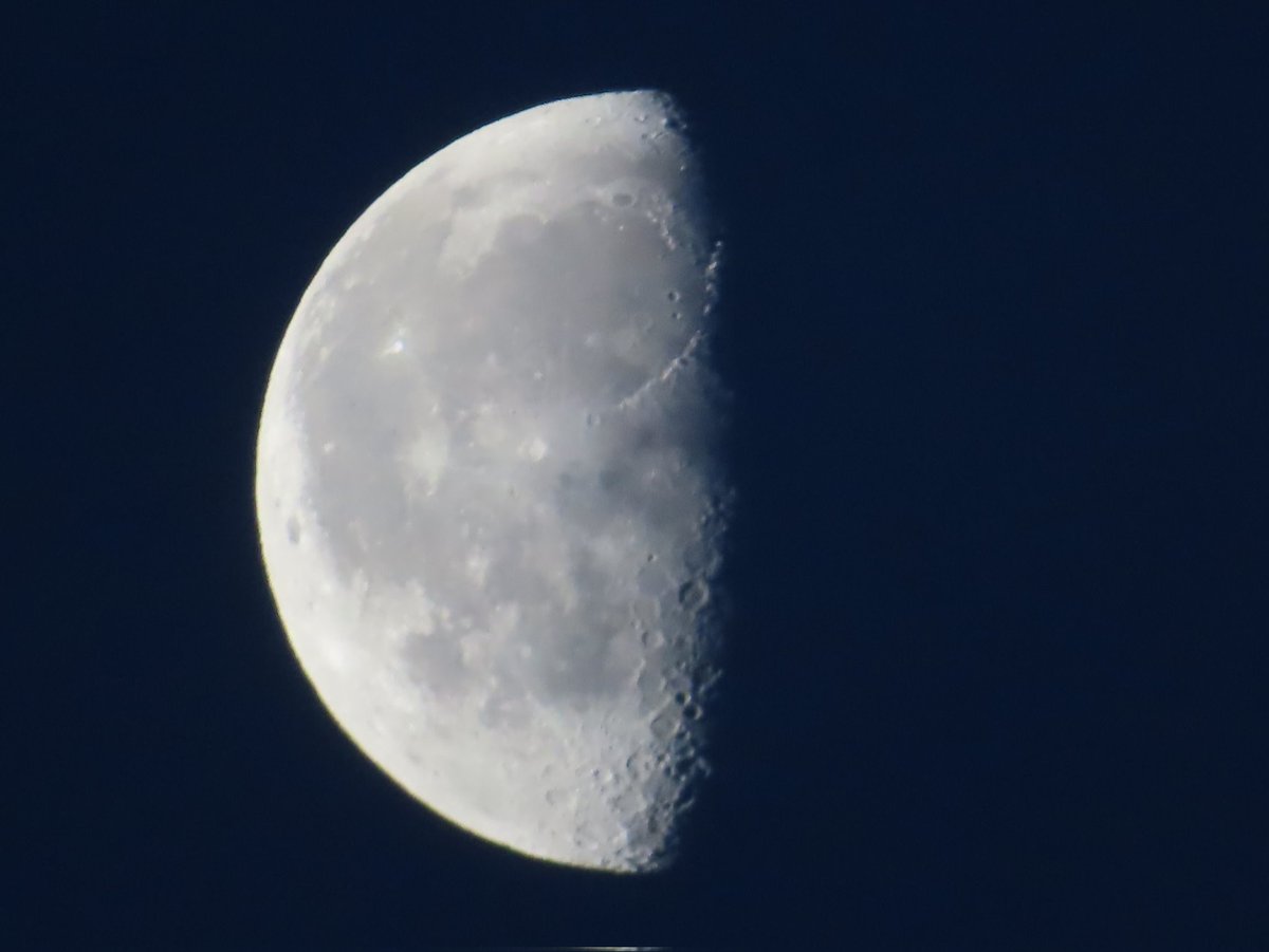 ttomu2's tweet photo. ４時頃に南南東の空 #月 #MOON https://t.co/YgRjzpwdOR