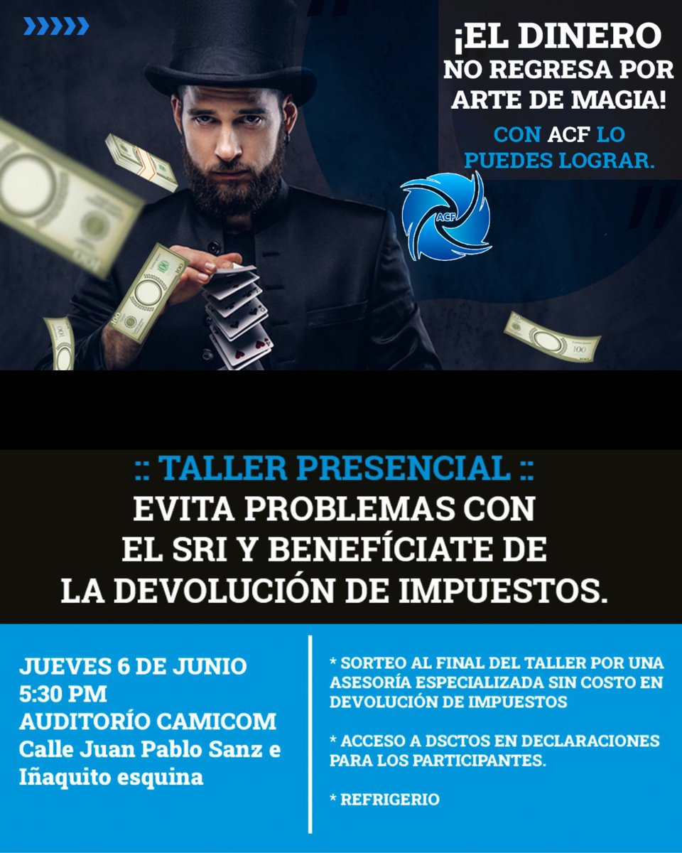 😃 Profesional CIGMIPA ven a  nuestro taller presencial el jueves 6 de junio 17h30, participa en los sorteos y descuentos!!!! 

Contacta hoy mismoy realiza tu inscripción haciendo click en el siguiente enlace :

forms.gle/TAMAdMwo1GV4VH…