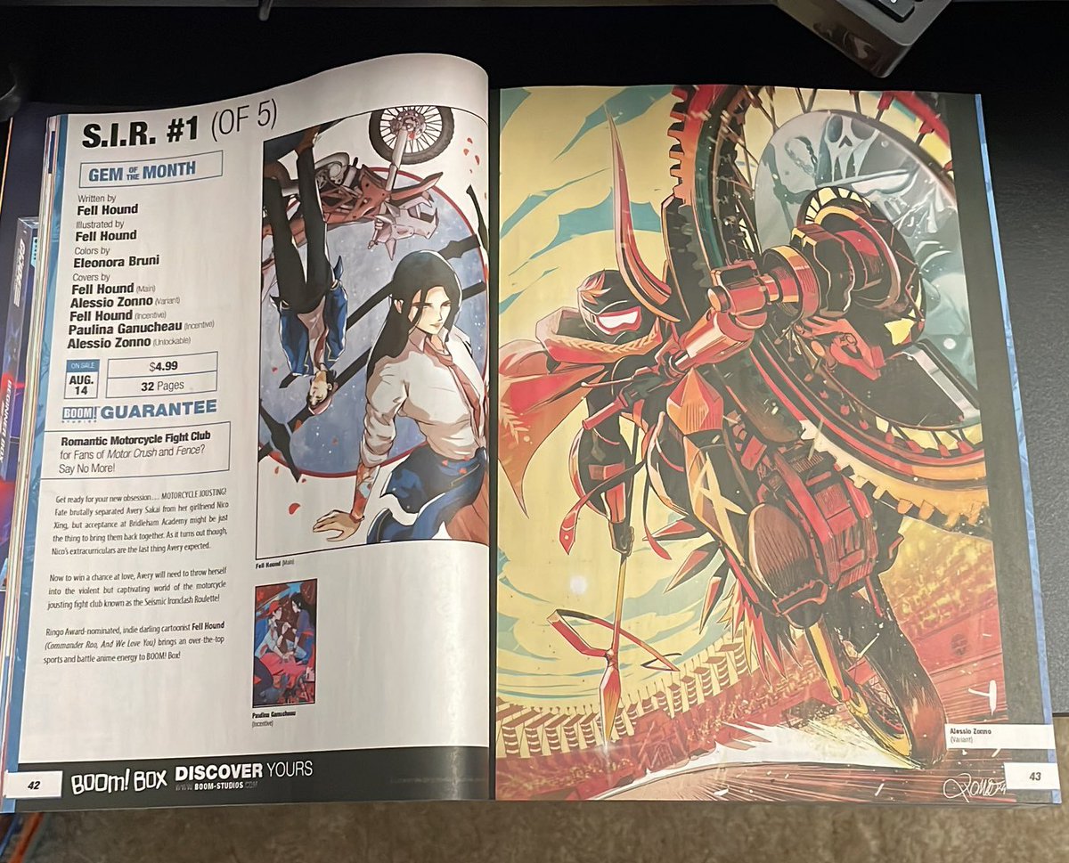 SIR got a whole spread in previews!! And we are Gem of the Month! 🥺❤️❤️ ahhhhhh