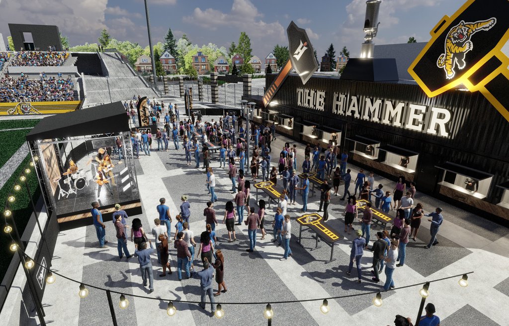 Ticats's tweet image. A new Stipley Experience is coming to THF in 2024 🤩

Hamilton’s newest landmark pays homage to our nickname and offers retail, food &amp;amp; beverages, along with a permanent stage for live performances at all Ticats home games.

For more info⤵️
🔗 | bit.ly/3yFqn8r

#TheHammer