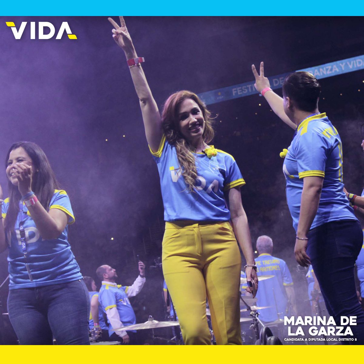 Gracias a cada una de las personas que se dieron cita a este gran cierre y festival de esperanza y vida en la arena Monterrey, 
también bastante agradecida por esta oportunidad de contender para #VidaNL partido de ciudadanos para ciudadanos.
Este 2 de Junio #Vota #MarinadelaGarza