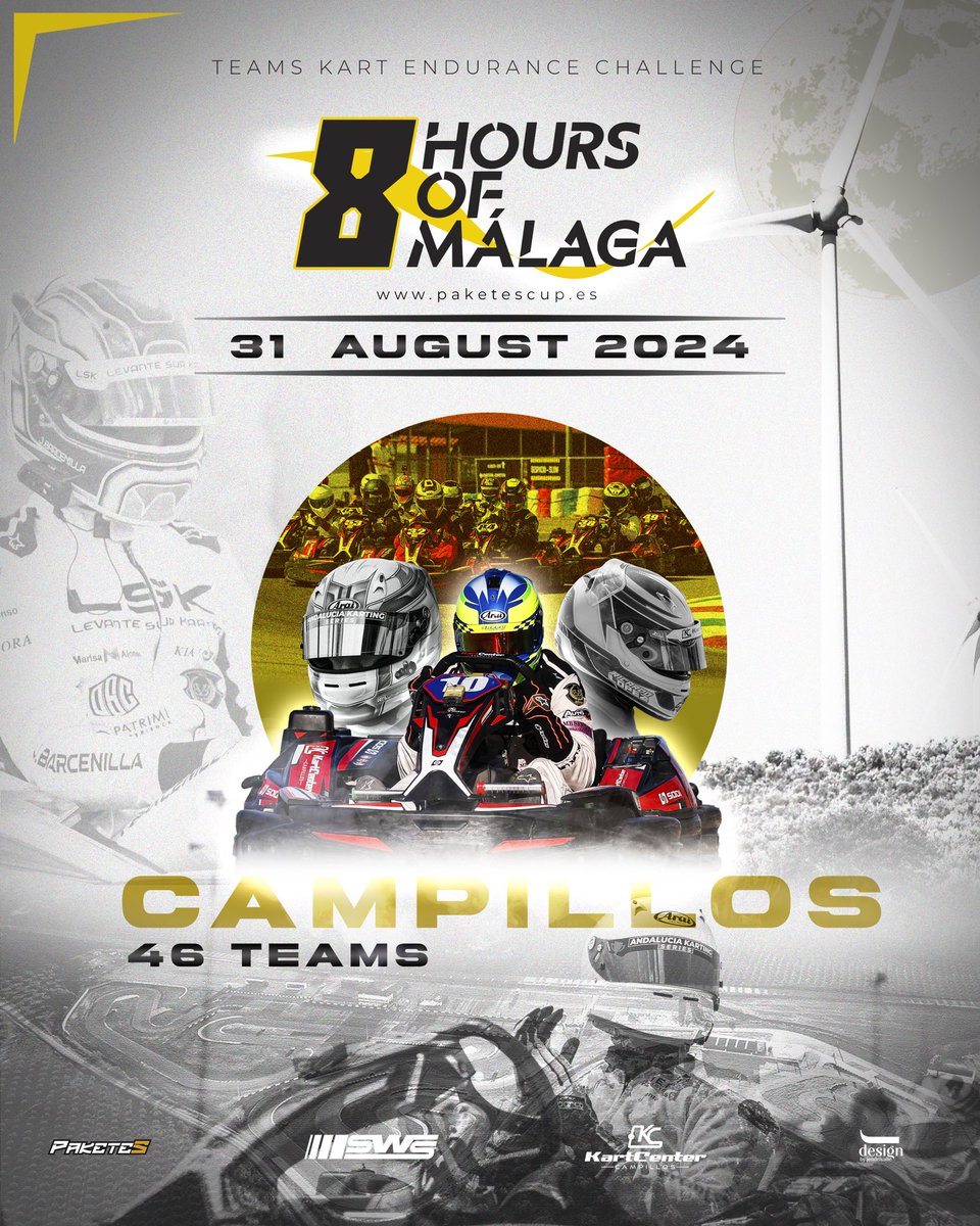 PaketepodcasT's tweet photo. ☑️ INSCRIPCIONES ABIERTAS 8 HORAS DE MÁLAGA 

📋 Info y Reglamento en la web:

💻 https://t.co/TYegOpqhDG

🤷🏻‍♂️ Dudas y pilotos en búsqueda de Equipo escribir al whatsapp +34 684 213 448 https://t.co/FnUsWVcBaS