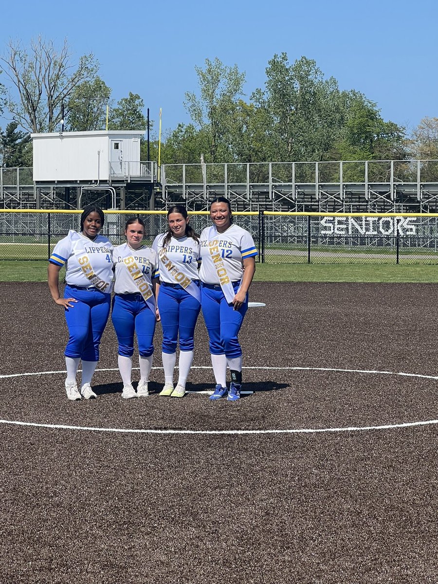 Celebrating these four seniors on graduation day!!! 🥎💙💛