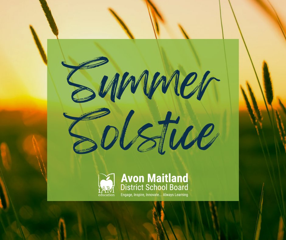 yourschools's tweet photo. Tomorrow marks the longest day of the year and the official start of summer. As the sun reaches its highest point in the sky, let's take a moment to celebrate the warmth, light, and opportunities that come with this season.
#SummerSolstice #AMDSB https://t.co/FwWJi23Oat