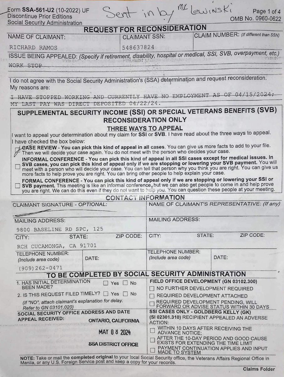 timramosschool's tweet photo. @MartinOMalley please Mr. O’Mally help us. They suspended my brothers only form of money due to an overpayment by IHSS. Who told us since it was medical it didn’t count. No food, meds, space rent. And facing eviction if property not sold. https://t.co/bzIYBsXVkA