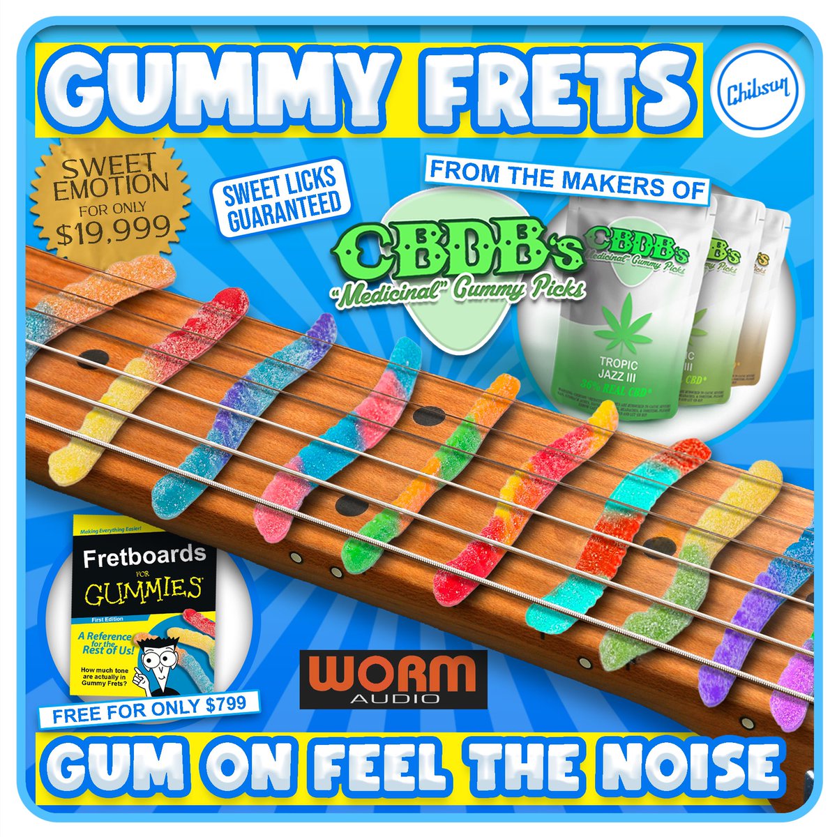 ChibsonUSA's tweet photo. Happiness Is A Worm Gummy
#chib #chibson #guitar #frets https://t.co/QE2l2MShjH