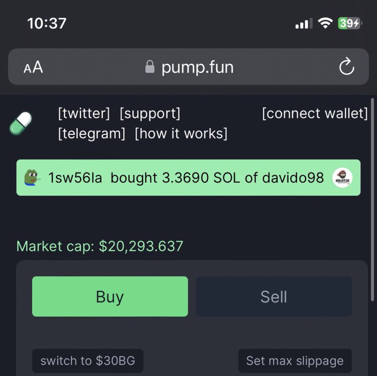 20k MC Am not playing, retweet and drop your sol wallet tag @davido , this shit will do send 🔥 CA : pump.fun/FQecVJNHZm7EPC… Just past the link in your phantom wallet browser, connect and buy and sell , leave a comment
