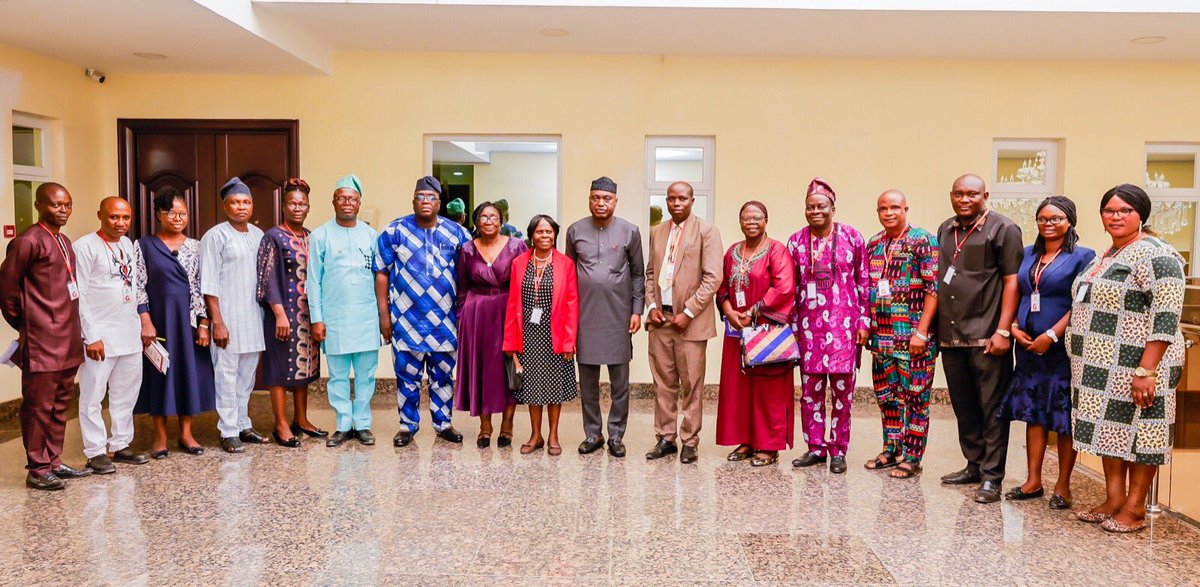Today, I had a productive meeting with the Executive of the National Association of Proprietors of Private Schools (NAPPS), Ekiti State Chapter. It was a great opportunity to listen to their rich perspectives on quality and standards, discuss key issues of interest, and learn