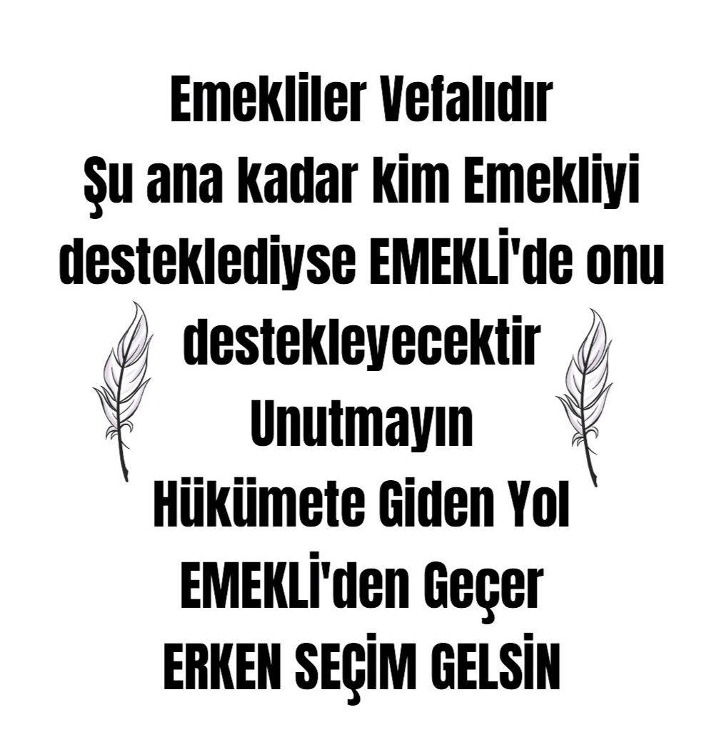 👉Merak etmeyin Milletvekilleri,
Sıra Size de gelecek!

👉Emekliler Sizin konuya da el atacak!

👉EMEKLİ Hakları için HİÇ sesiniz çıkmıyor?

👉16 Milyon Emekli kıyak maaşlarınıza ve emekliliğinize düzen getirecek!

👉BİZ SİZİ NİÇİN VEKİL OLARAK SEÇTİK?

#emekliyeistanbulmitingi