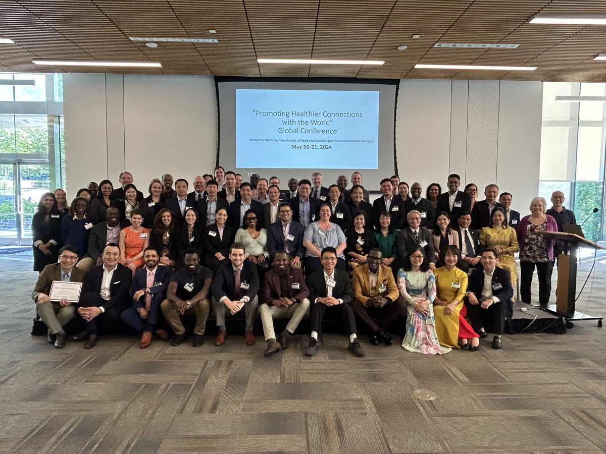 On 5/20-21 we held our first 'Promoting Healthier Connections with the World' 🌐 Global Health Conference. Thanks to all our sponsors, attendees, & speakers @DukeGHI @dukenus @NIH @integra_life @Regeneron @sanofi #HealthierConnections2024 #MedTwitter #ENT bit.ly/3X1mdBT