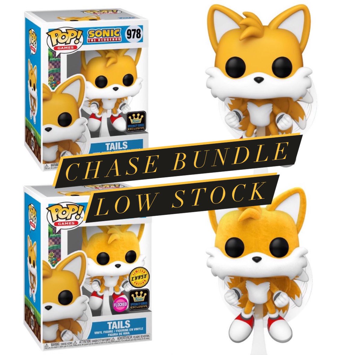The Tails Chase bundle stock is running dry, be sure to grab one if you want! Or grab 6 from EE ~ vR ~ fnkpp.com/vR ~ Bun $68.16 Ship MHS ~ fnkpp.com/MH ~ Bun $62.12 Ship EE ~ fnkpp.com/EE ~ Case $89.94 Ship #Ad #FPN #FunkoPOPNews #Funko #POP
