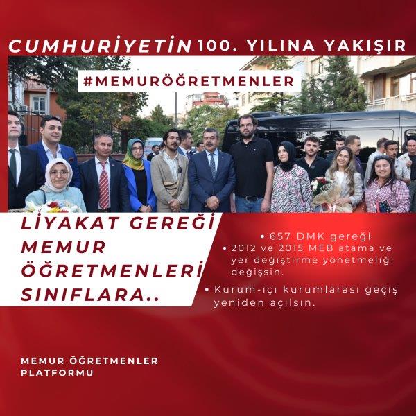 <a href="/MemurOgrtmnEcir/">MemurÖğretmenEcirSert</a> <a href="/eczozgurozel/">Özgür Özel</a> <a href="/Suat_Ozcagdas/">Suat Özçağdaş</a> #ÖMKdaMemurÖğretmenler
#MemurÖğretmenler 'in ellerinden alınan hakları iade edilmelidir
