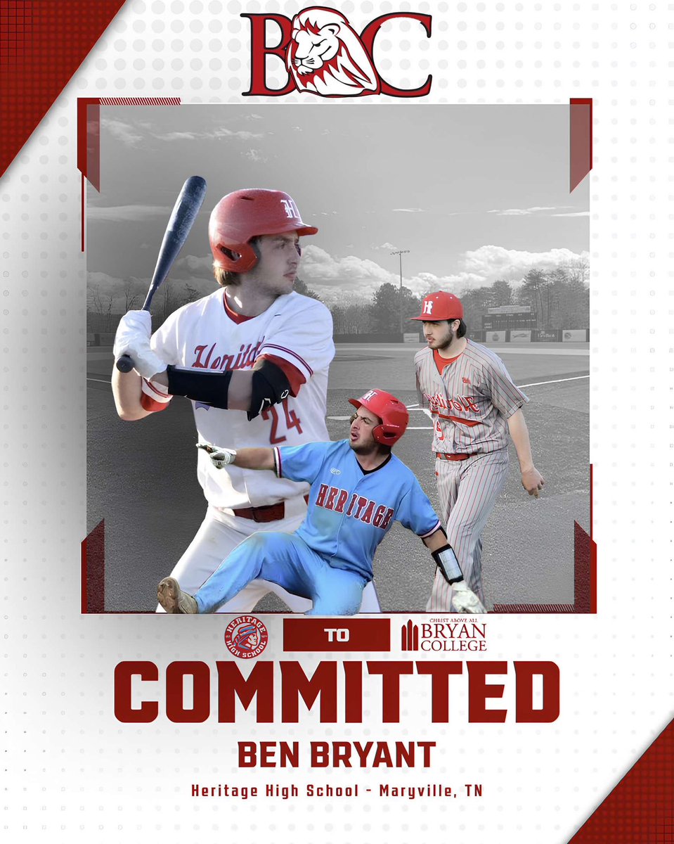 Ben_Bryant10's tweet image. I would like to announce my commitment to Bryan college. I want to thank god, my family, friends, coaches, and teammates who have helped me along the way. Go Lions.