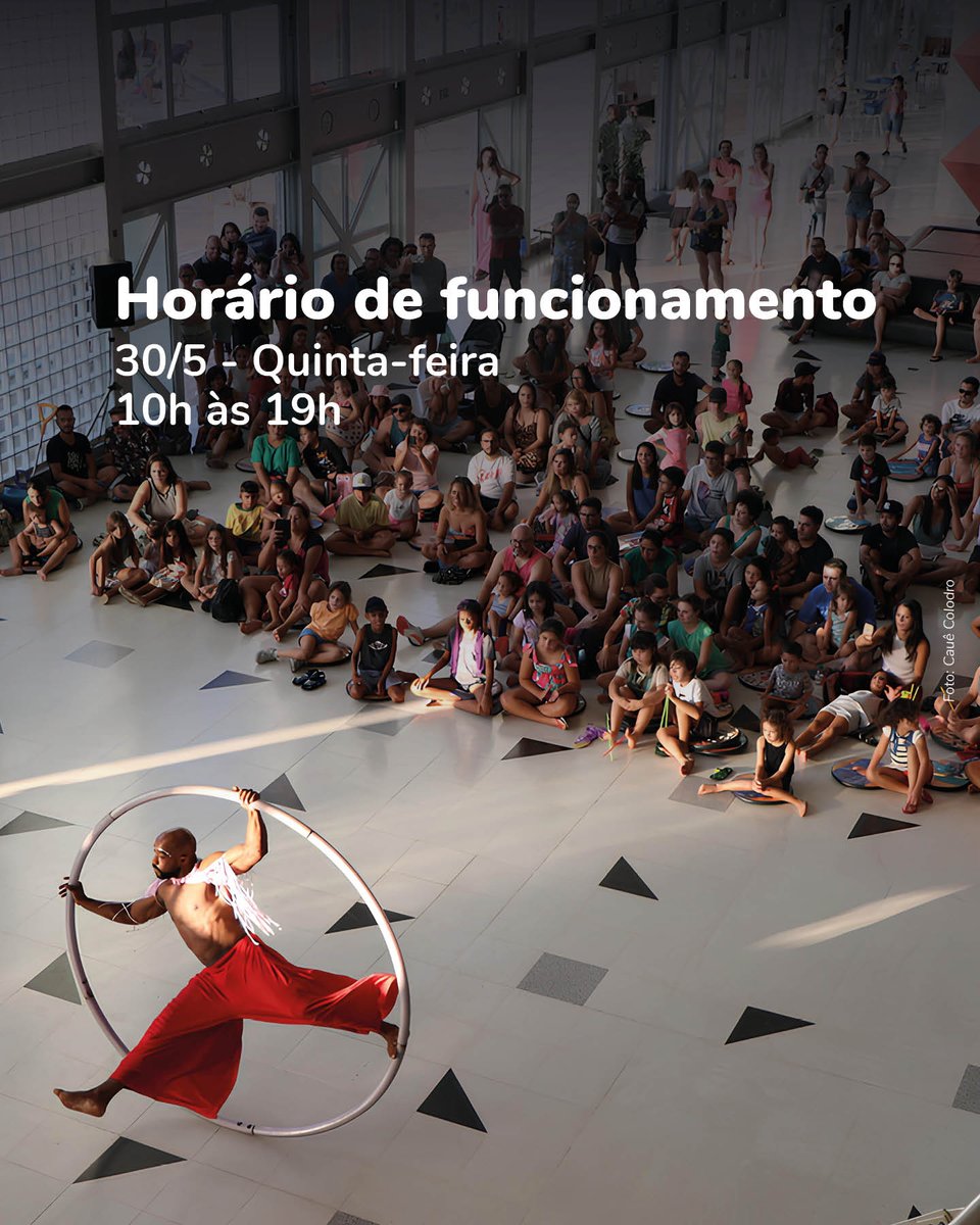 Passando no seu feed pra lembrar que seguimos abertos no feriado 👀 

Teremos: 

🐒 Darwin, O Original- exposição 
🖍️ Ocupação Ateliê "Nariz Colaborativo" - oficina 
🏊‍♂️ Diversão Aquática - recreação 
🌴 Futevôlei - recreação 
🎶 Você Vai Se Quiser