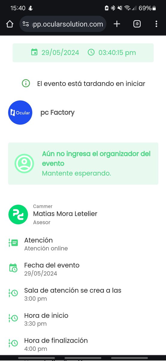 pablolguinc's tweet photo. @PCFactoryCL sistema de asesoramiento on line definitivamente no funciona 2 veces programada la sesión, las dos no se presento el asesor https://t.co/V2qmfPk2ma