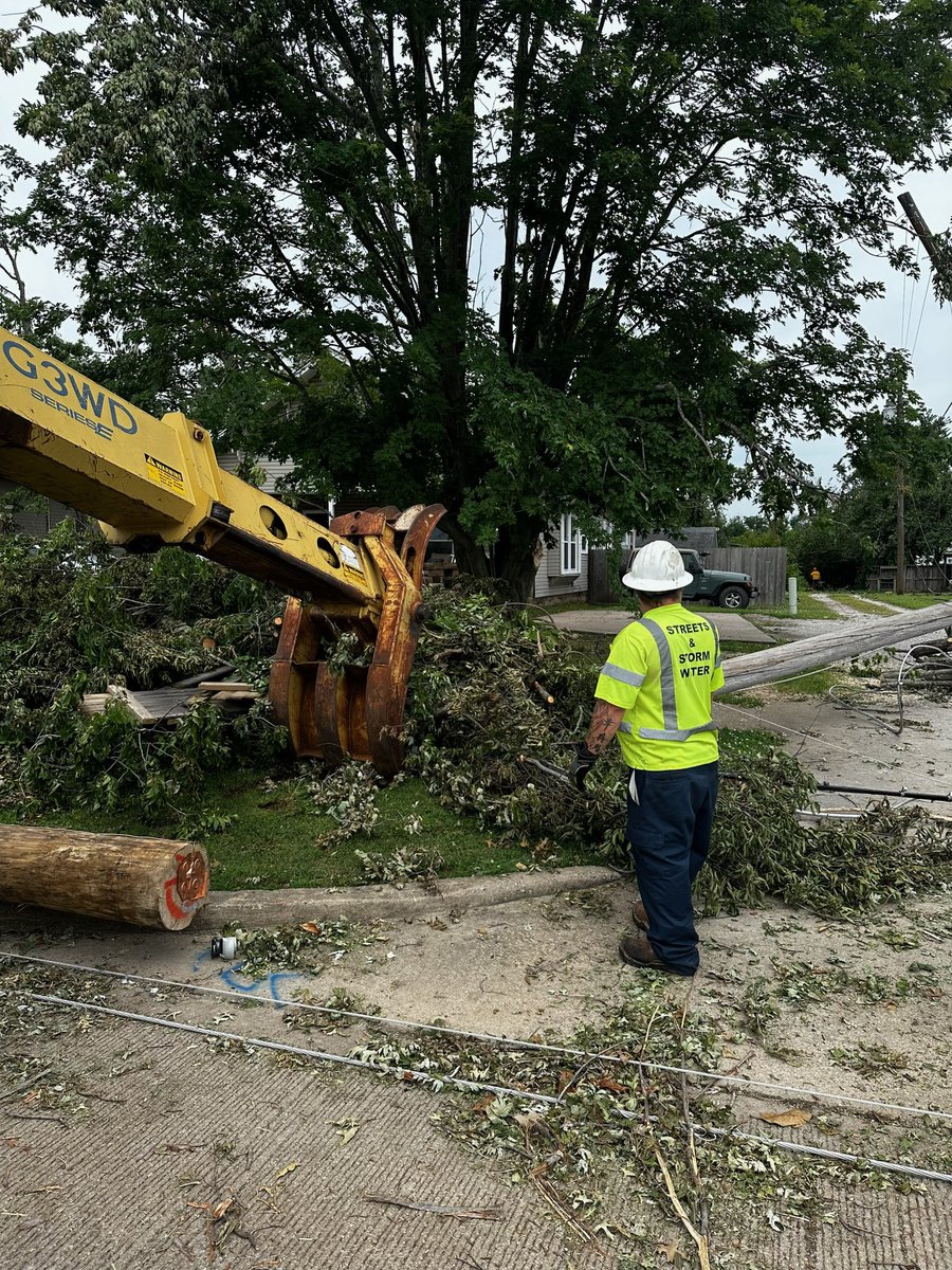 More than 15 members of our Public Works team are working in Claremore with chainsaws and excavators helping our neighbors in need. A team was requested by the City of Claremore to help with cleanup efforts following Saturday’s tornado.