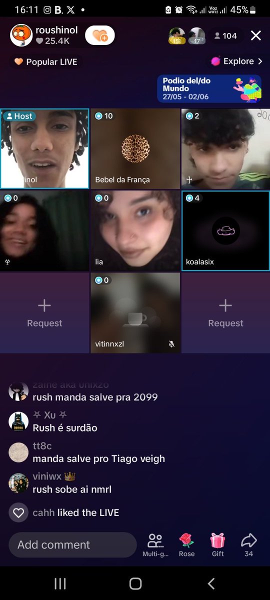 acabei de ser crucificado na live do rush só pq eu escuto um mano que ele odeia