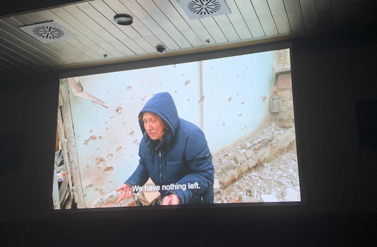 Standing ovations tonight at our screening in the Vatican with @UKRinVAT of the documentary everyone should see, @20DaysMariupol. Joined by the brilliant director @mstyslavchernov, who risked his life to tell us - amid an information vacuum - what was going on inside Mariupol