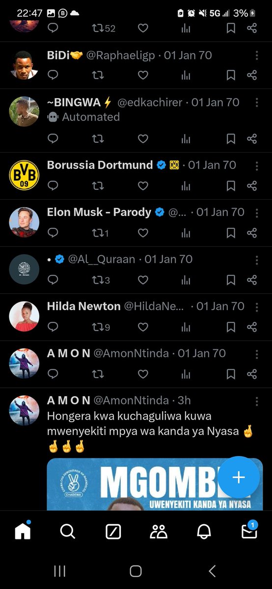 What happened to my timeline? Why frequently X post shows 1 Jan, 70. @elonmusk and your team Can you explain this to me!