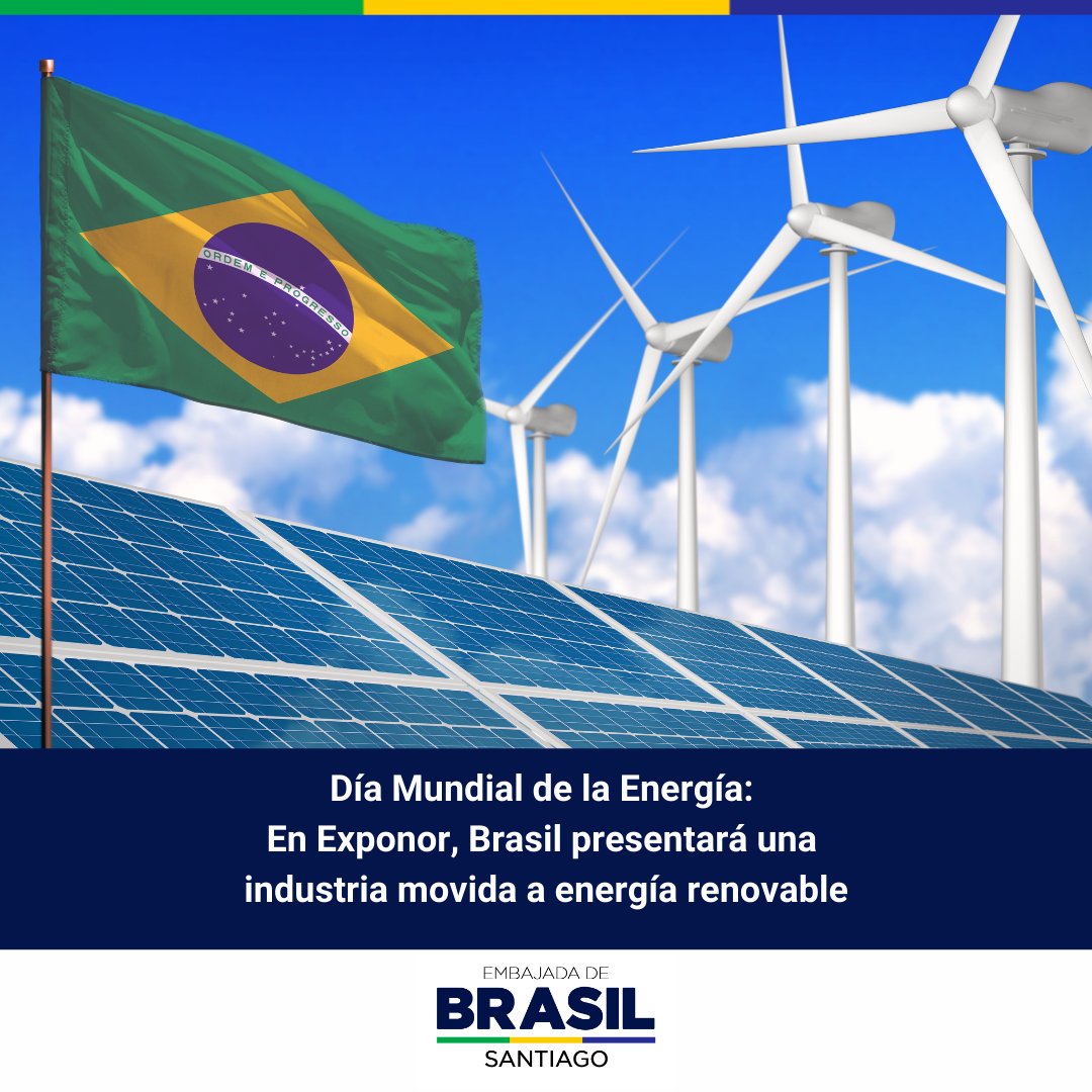 🌿💡En 2023, el 93,1% de toda la electricidad generada en #Brasil provino de fuentes renovables, como centrales hidroeléctricas, parques eólicos, parques solares y plantas de biomasa.

Con el porcentaje más alto de #energía eléctrica renovable de su historia, Brasil avanza en su