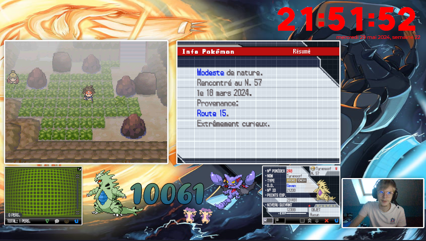 Putain quel banger, Tyranocif shiny en 10 061 rencontres Phenomenon, phase 3 après 2 Nanméouie