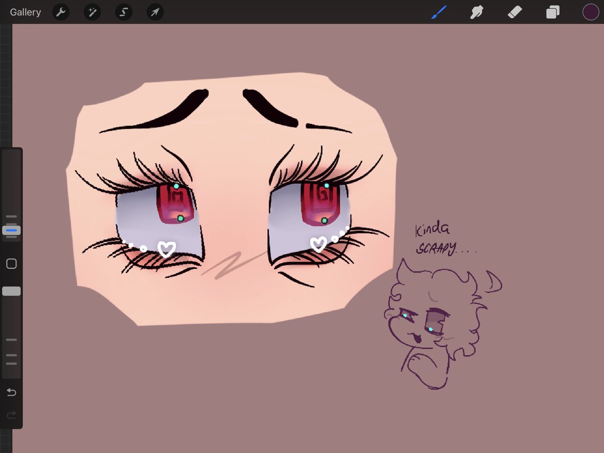 Doodlebug136435's tweet image. Practice eyes