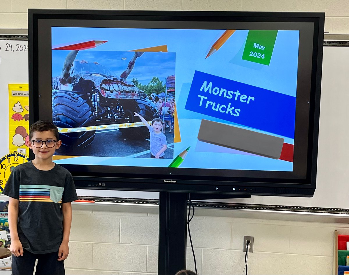 Ten Minute Teacher Day 2 we made a pop up craft, took a quiz about Washington DC, and learned about monster trucks! ☺️ #LRelem