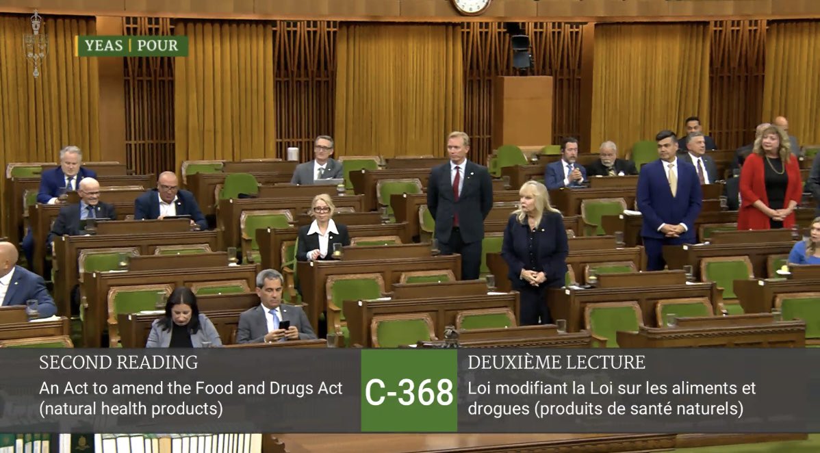 🚨Proud to support my colleague @BlaineFCalkins bill to Safeguard Canadian natural health products from this government’s regulations. Liberals decriminalize cocaine but try and regulate vitamin C. Is this government is out of touch? It passed with LIBERALS voting NO. #cdnpoli