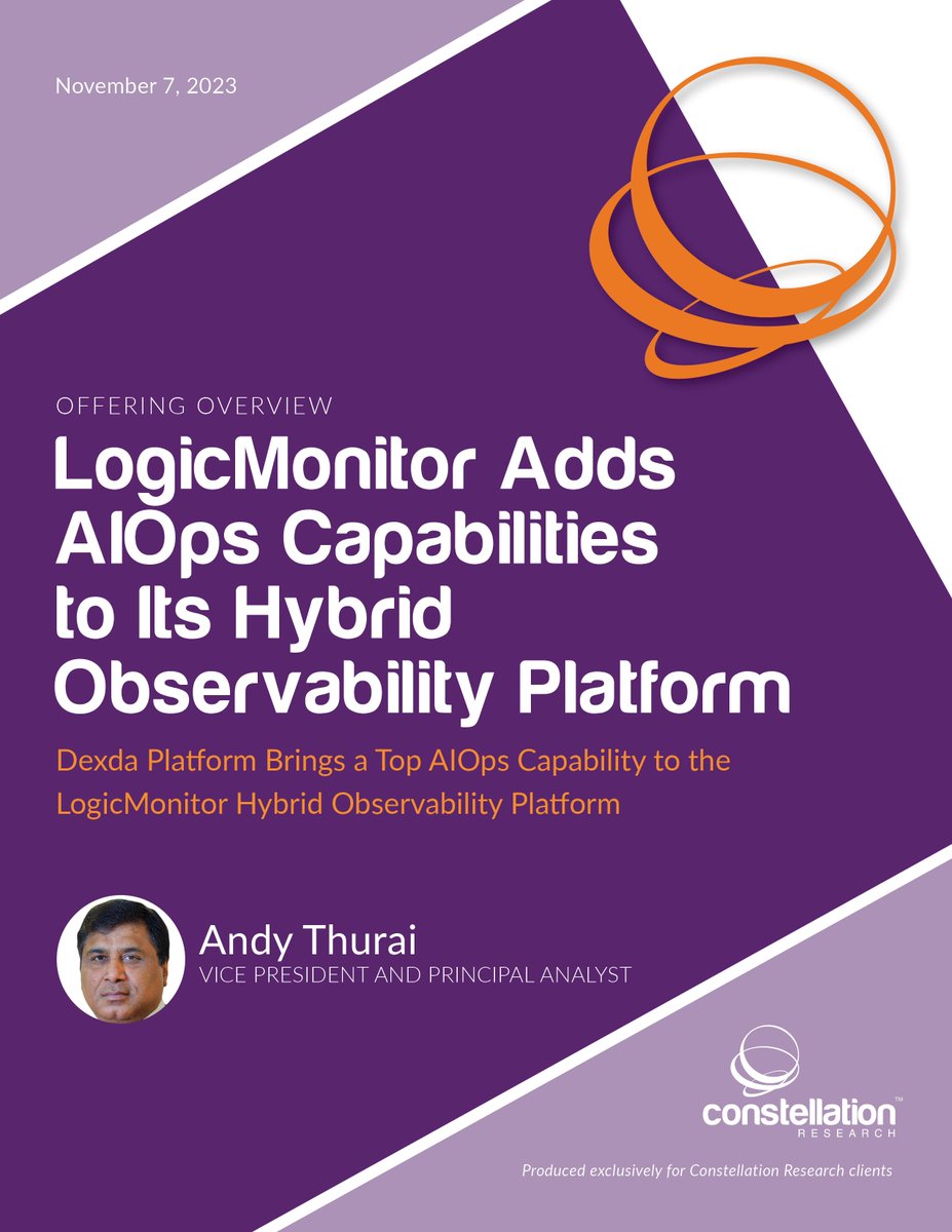 .@LogicMonitor Adds #AIOps Capabilities to Its Hybrid Observability Platform bit.ly/473qSp2 Trust has emerged as a top priority for enterprises of all sizes. research by @AndyThurai