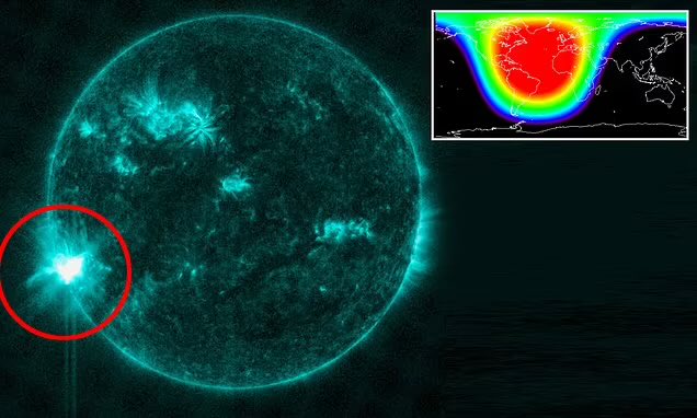 NEW: US is hit by radio blackouts caused by powerful solar storm - and NOAA predicts more disruptions are on the way - Daily Mail