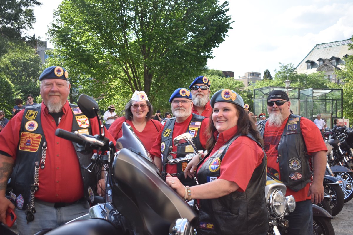 AMVETSHQ's tweet photo. Rolling to Remember had a fantastic turnout! Here's a #Recap of our Memorial Day weekend, starting with the Blessing of the Bikes.  #RollingToRemember2024 #MemorialDay #BlessingOfTheBikes https://t.co/DFnbJ6ZAGb