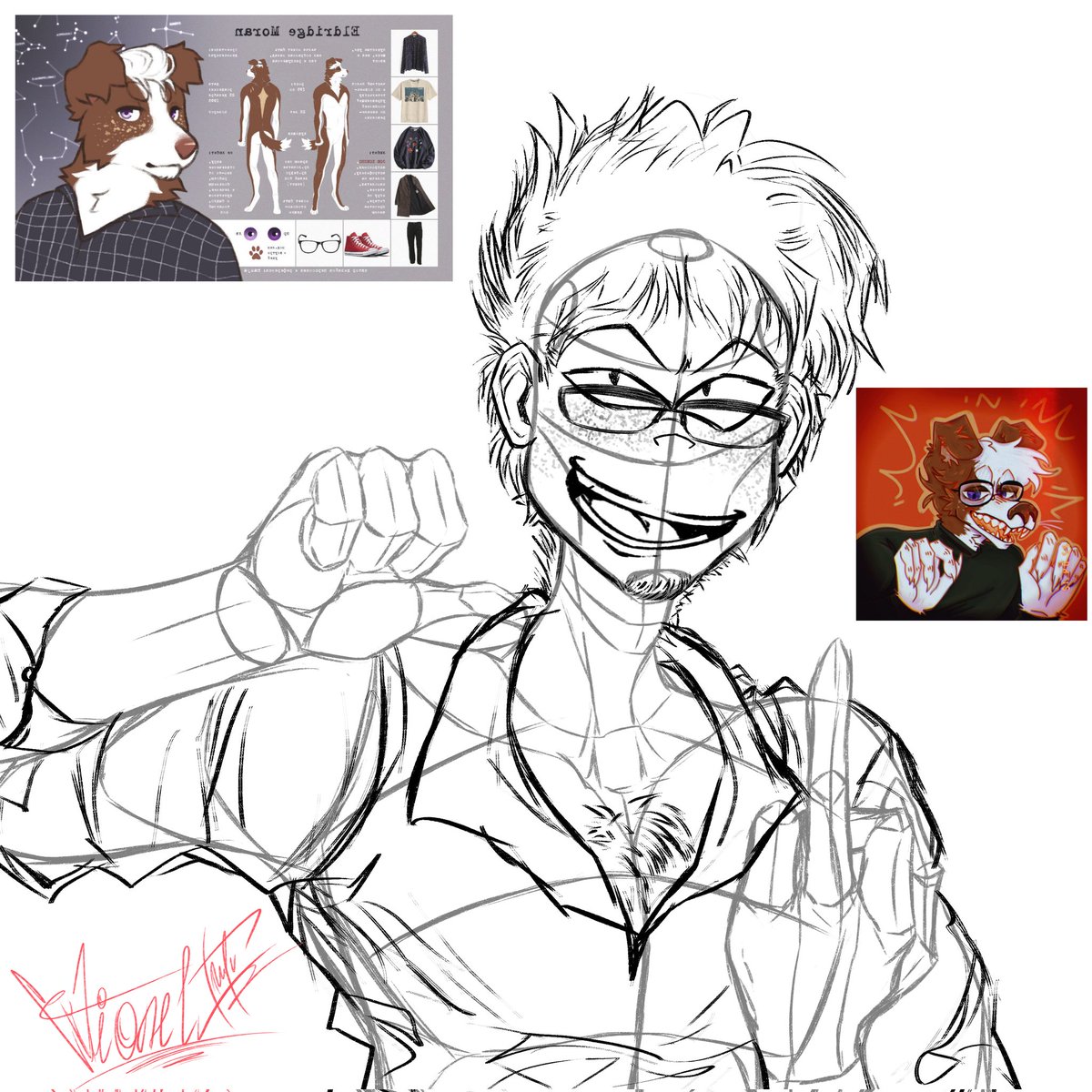 weloweni's tweet photo. doodles and commission WIPs
(in the second pic btw  I drew myself lmao)
#artistatwork
#ocsona
#ocdrawing
#OC
#sona
#commissions
#sketches
#wip https://t.co/CMqLGktXPv