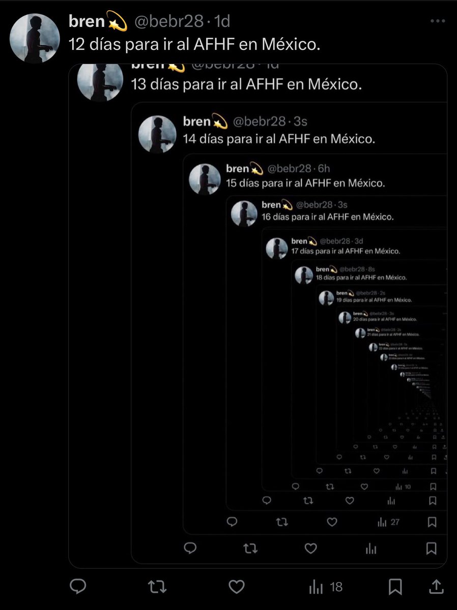 bebr28's tweet image. 11 días para ir al AFHF en México.