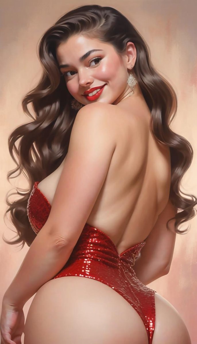 Everyone looks good in red. ♥️♥️♥️ QT your red art 💋 #imgnai #Aigirl #pinup #AIArtwork