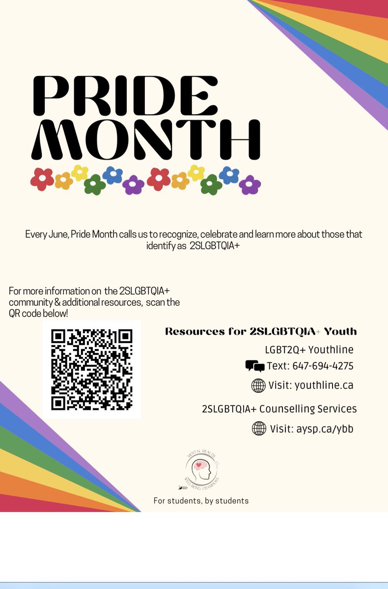 For students by students. Check out the resources for Pride Month created by our Mental Health Champions 👏@stmikesbolton