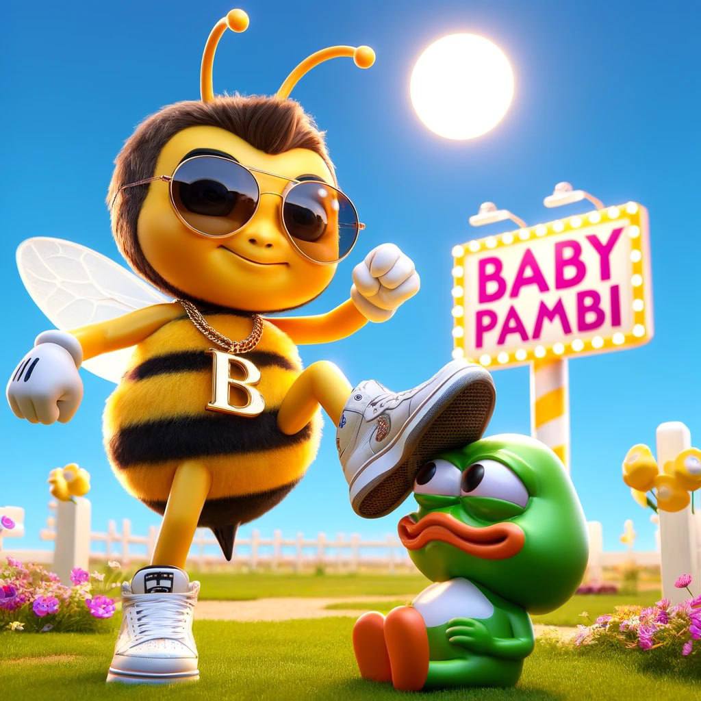 BabyPambiSol's tweet photo. Hola @binance! Queremos avisaros que no hace ni una semana que salió #BabyPambi, la próxima memecoin que buscarán en #binance cuando llegue el bullrun.

No nos quites el ojo que pronto nos vamos para arriba ¿Quién no ama a esta abejita?

#Pambi #dalas #binance #sol #bnb #eth #btc https://t.co/wEvIiMA9zf