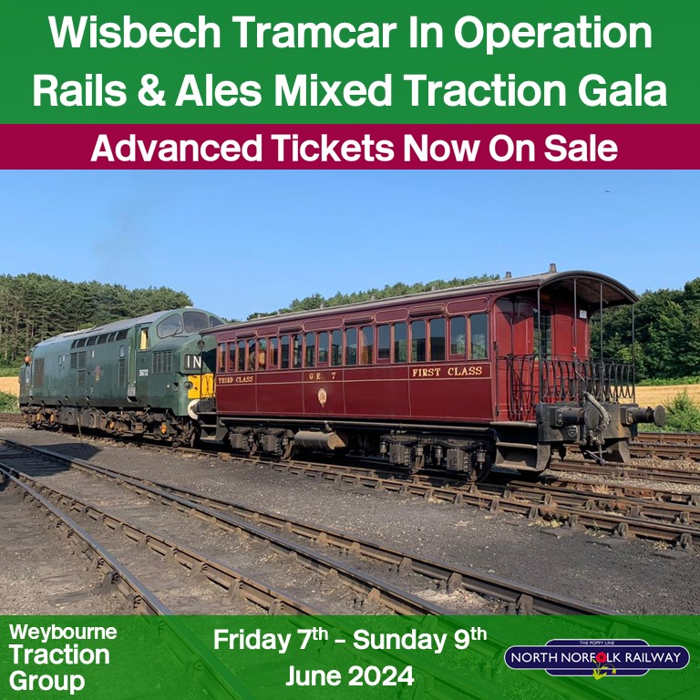 Our delightful Wisbech Tramcar will be in operation @nnrailway Rails&Ales. Relive a trip with Stanley Holloway to Titfield, or a ride up Toby's branchline, one not to be missed if you like unique coaches! #heritagerailway #railwayhistory nnrailway.co.uk/rails-ales/