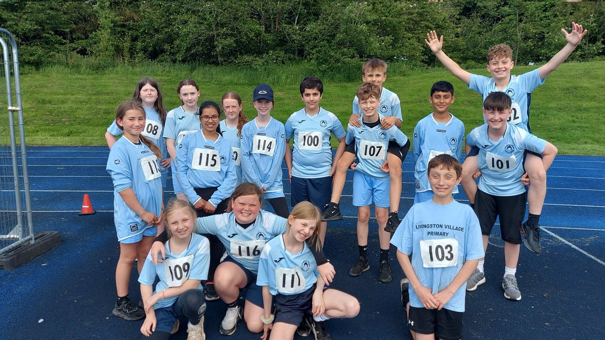 Well done to our awesome P7s who worked brilliantly together as a Team at the Wedt Lothian Track and Field Championships.@ActiveWL @ActiveS_Invera