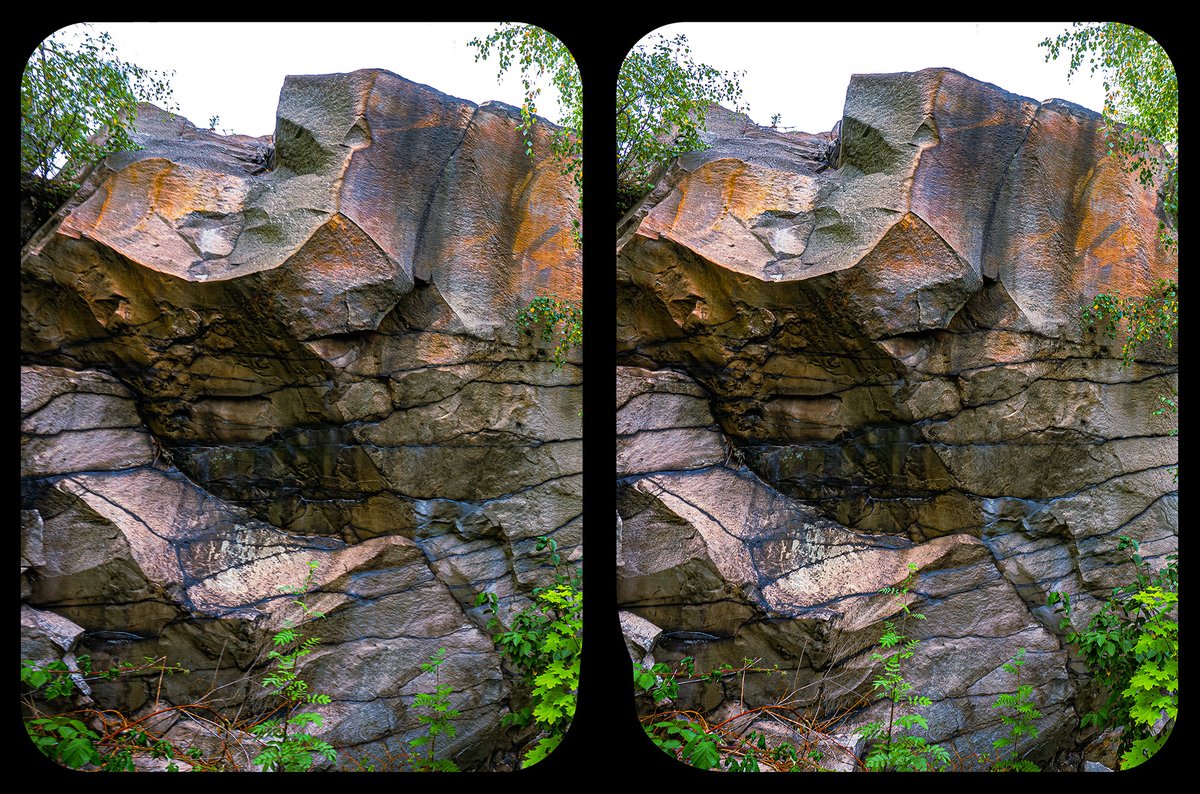 #Harz #Hafenmauer? #3D #Stereoscopy #Kreuzblick #Crossview #Stereo3D #megalith #pier