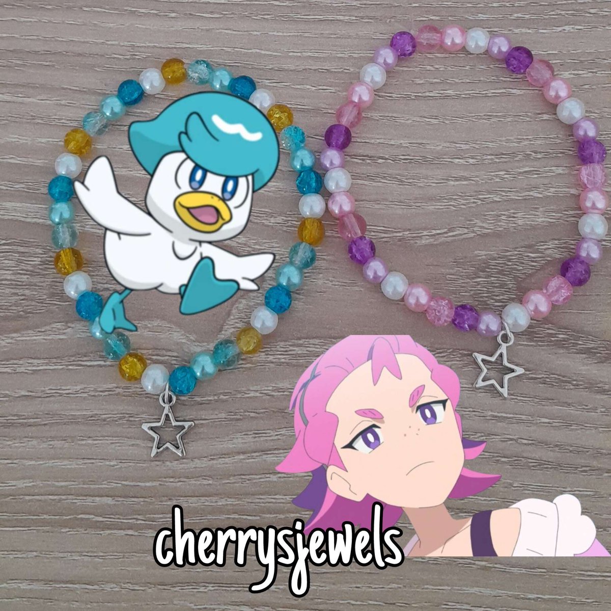 cherrysjewels's tweet photo. I started watching Pokemon Horizons recently and I decided to make these matching bracelets.
#Pokemon #PokemonHorizons #pkmn #pkmntwt #Liko #Sprigatito #Roy #Feucoco #Dot #Quaxly #anitwt #animetwt #anime #bracelets #Smallbiz #promotwt https://t.co/rgP3jzxi3o