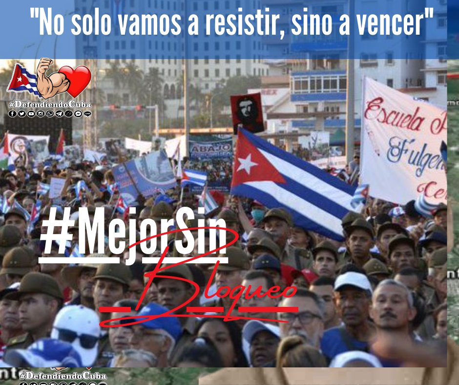 'No solo vamos a resistir, sino a vencer' #MejorSinBloqueo #Cuba #Manzanillo #ProvinciaGranma