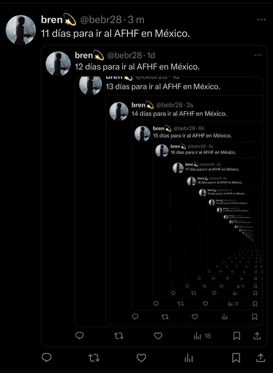 bebr28's tweet image. 10 DÍAS PARA IR AL AFHF EN MÉXICO.