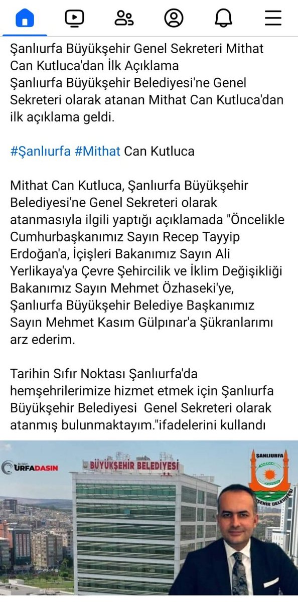 Öncelikle Mithat Can Kutluca’yı tebrik eder, görevinde başarılar dilerim. Ancak teşekkürlerini sunarken, Yeniden Refah Partisi Genel Başkanı Fatih Erbakan'ı es geçmesi dikkat çekici. AKP’den herkese teşekkür ederken, bu eksiklik manidar. Yeniden AKP kazandı, kadrolar böyle çünkü.