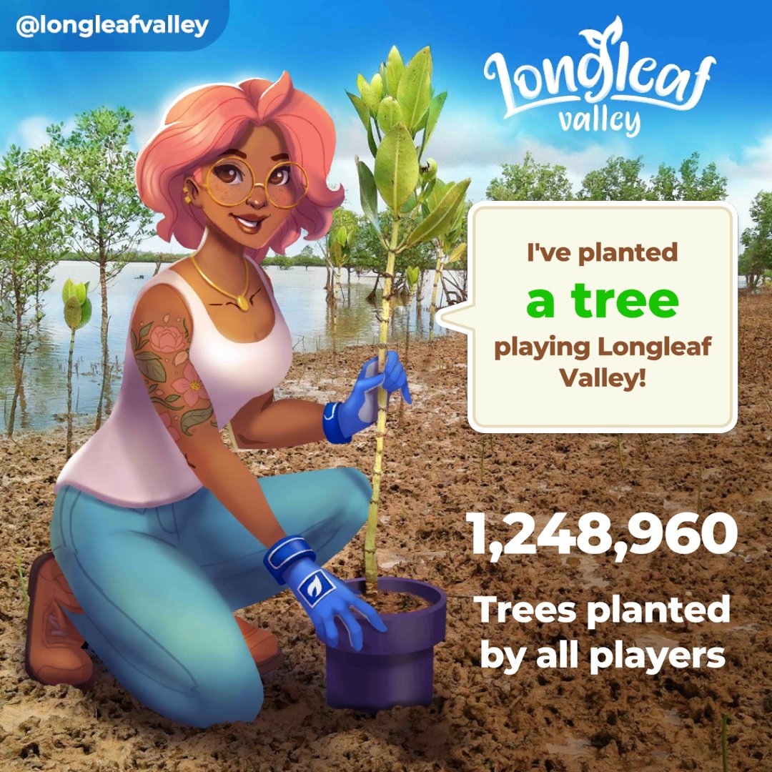 I’m planting real trees with <a href="/longleafvalley/">Longleaf Valley</a>!

Join our community playing #GamesForGood while tackling worldwide deforestation.

Click this link to download: bit.ly/longleafvalley

#longleafvalley #treeplantchallenge #treeplanting