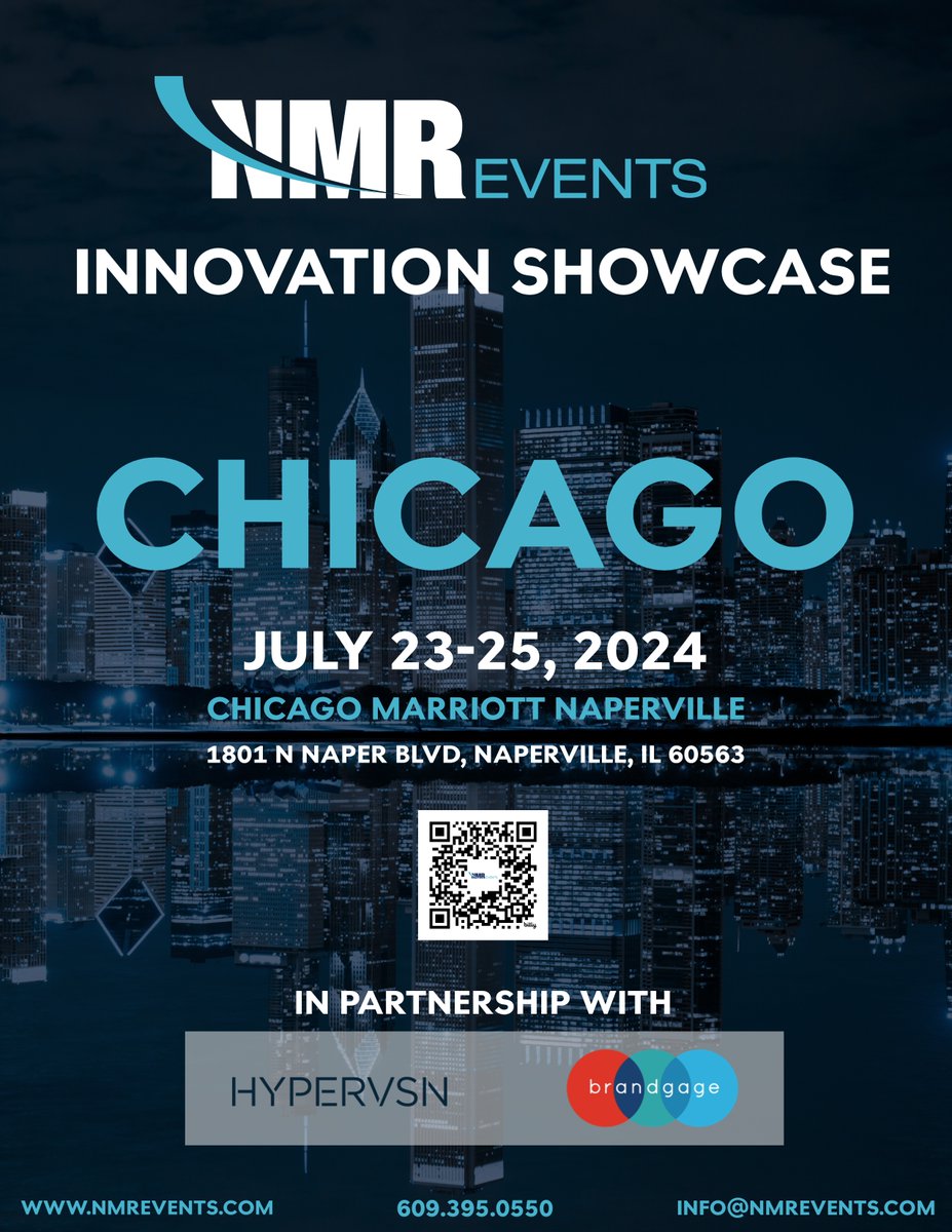 We are thrilled to invite you to the NMR Events Innovation Showcase in Chicago!✨ 

To secure your spot, please fill out the registration form by clicking the link below or by scanning the QR code on the flyer.

nmrevents.co/InnovationShow…

#eventtech #eventtechnology