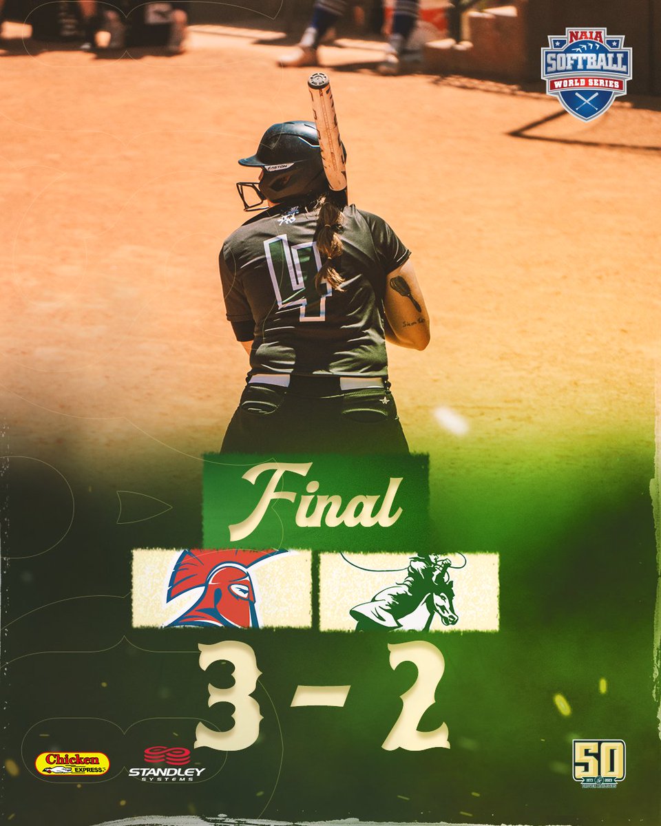 The season comes to a close with a 3rd place finish at the NAIA World Series. Ruth: 3-4, RBI Eaton: 1-3, 2B K Williams: 1-3 R Williams: 7 IP, 2 ER, 5 H, 10 K #DroverNation🐎 x #BleedGreen
