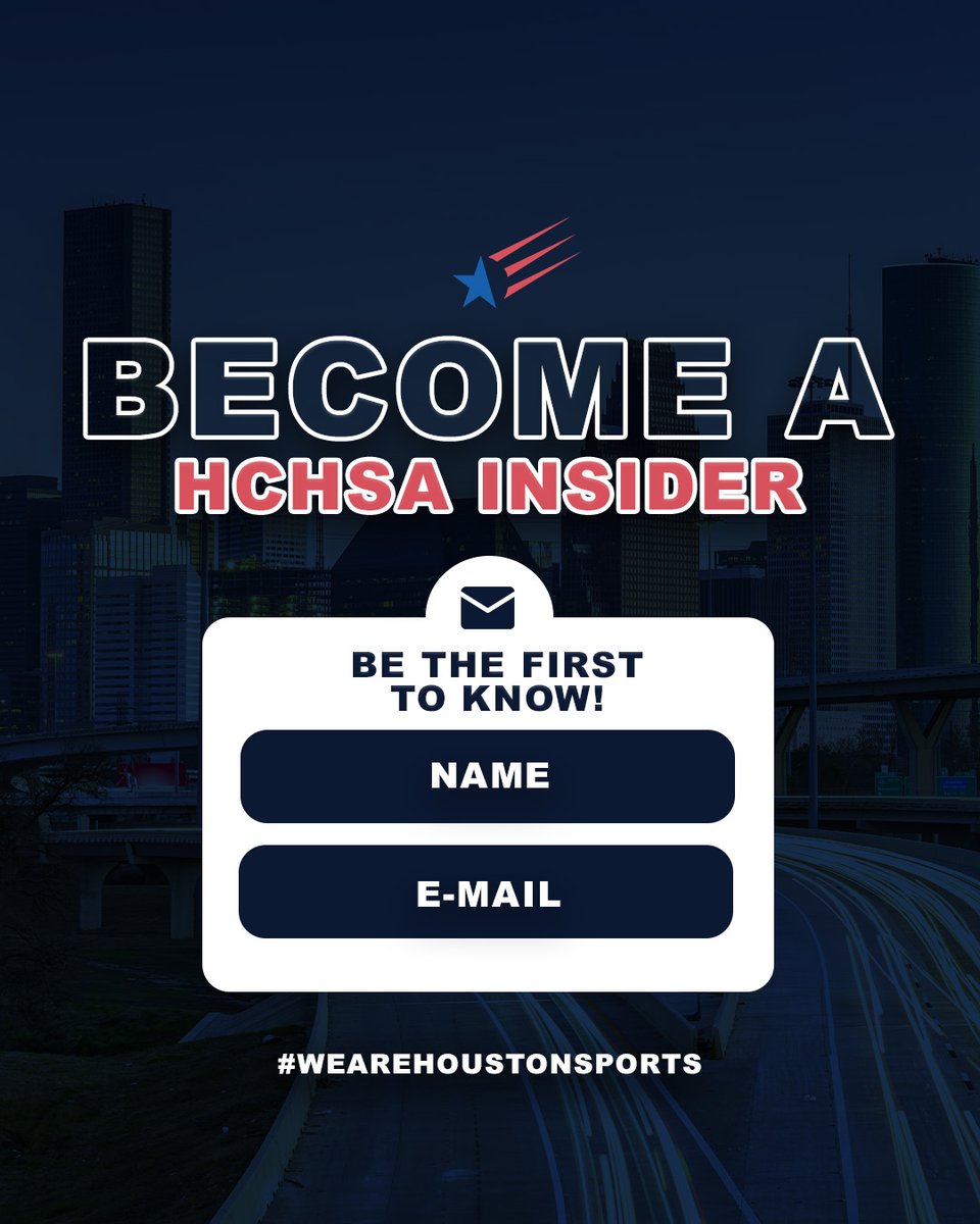 Hey Houston, want to be in the know? Sign up as an HCHSA Insider for the latest news on events, sports, ticket promotions, and more! Get the insider scoop here: hchsa.info/3X2gRGt #HCHSA | #WeAreHoustonSports
