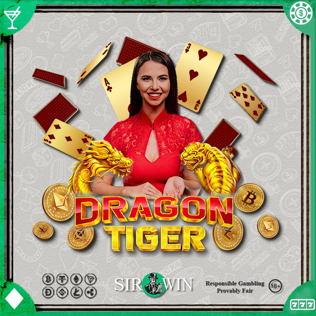 sirwindotcom's tweet photo. 🀄️🐉 Get Fired Up with Dragon Tiger! 🐅🀄️

Jump into the excitement with our thrilling game: Dragon Tiger! 🐉 
Fast, fun, and full of big wins!

🔥 Why You’ll Love Dragon Tiger 🔥

⚡ Quick Rounds: Fast-paced action every second!
⚡ Simple Rules: Easy to learn, hard to master.
⚡ Huge Wins: Bet on Dragon, Tiger, or Tie for massive rewards!

💸 Play with Crypto: Use your favorite cryptocurrencies for smooth, secure transactions. 💰

🎁 Special Bonus: First-time players get an exclusive bonus! 🐉🔥

📅 Join the Battle Today! 📅

Don’t miss out: log in now and play Dragon Tiger at Sirwin Crypto Casino & Betting! 🐉🐅

🔗 Play Dragon Tiger Now at Sirwin! 🔗  

https://t.co/JP604W67bf 

Ready to win big? 🐉🐅 
See you at the tables!

Best of luck,
The Sirwin Team 🎲