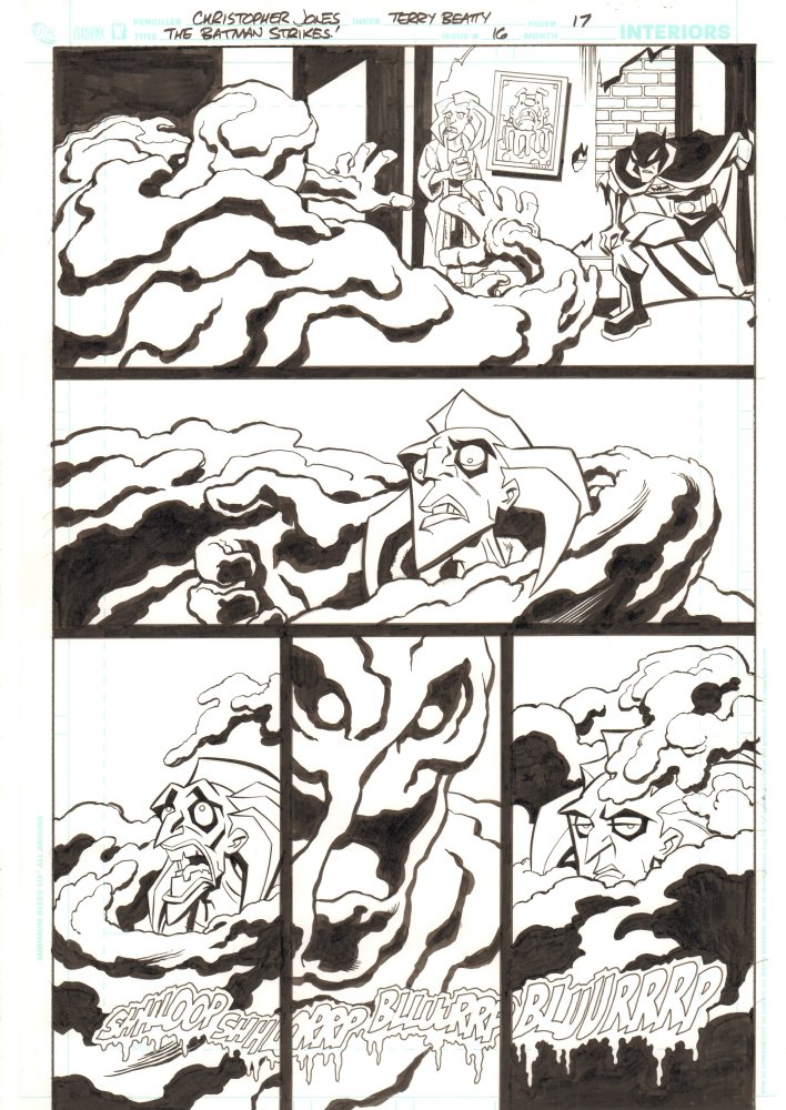 ChrisJonesArt's tweet image. The #Joker versus #Clayface from #BatmanStrikes #16. Inks by #TerryBeatty.